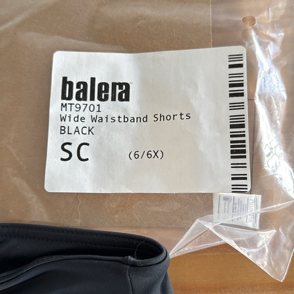 Balera black wide waistband dance shorts - Picture 3 of 5